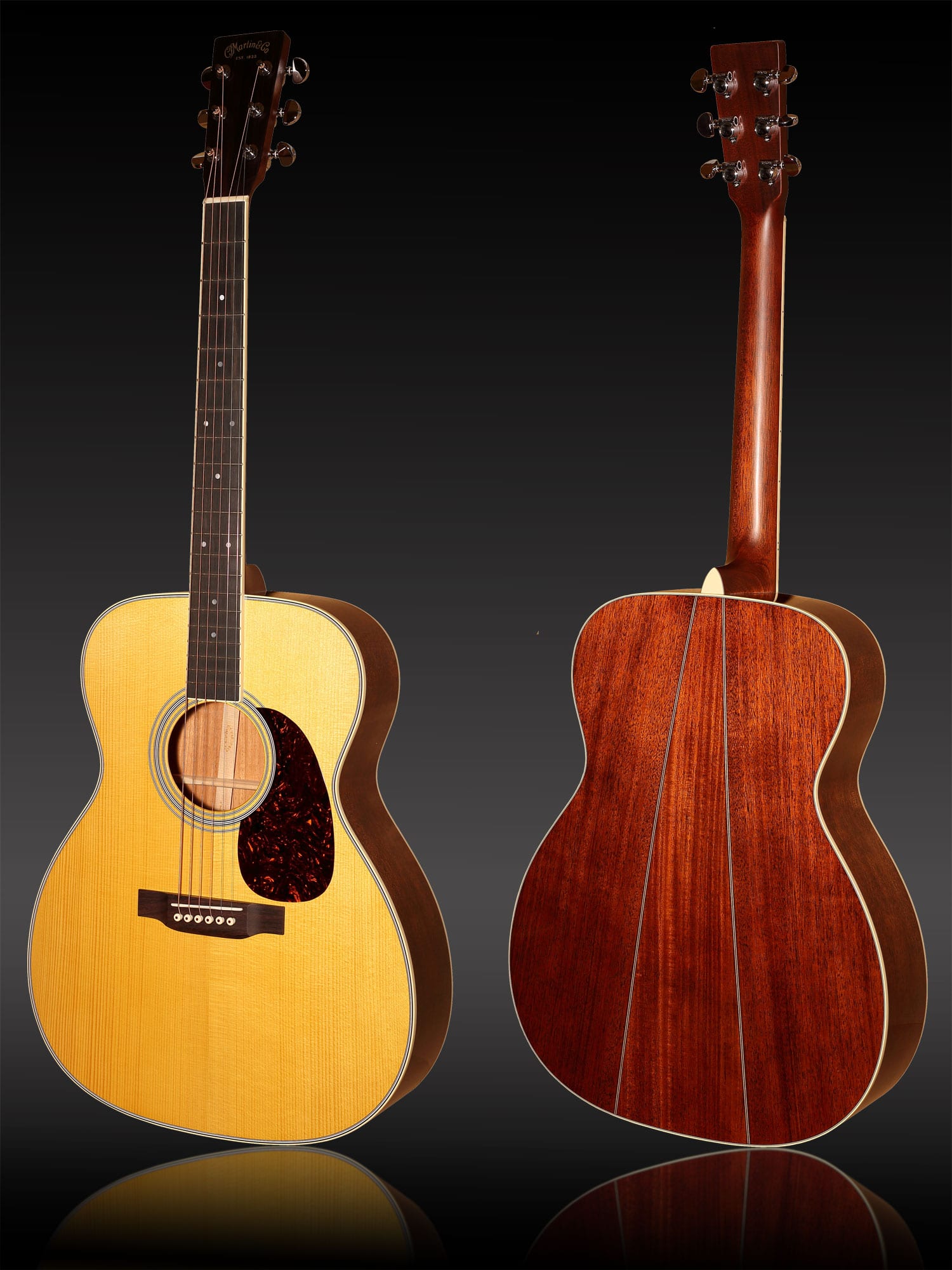 Martin Customshop M-36 MAH mit Decke in Adirondackfichte und Korpus in Mahagoni